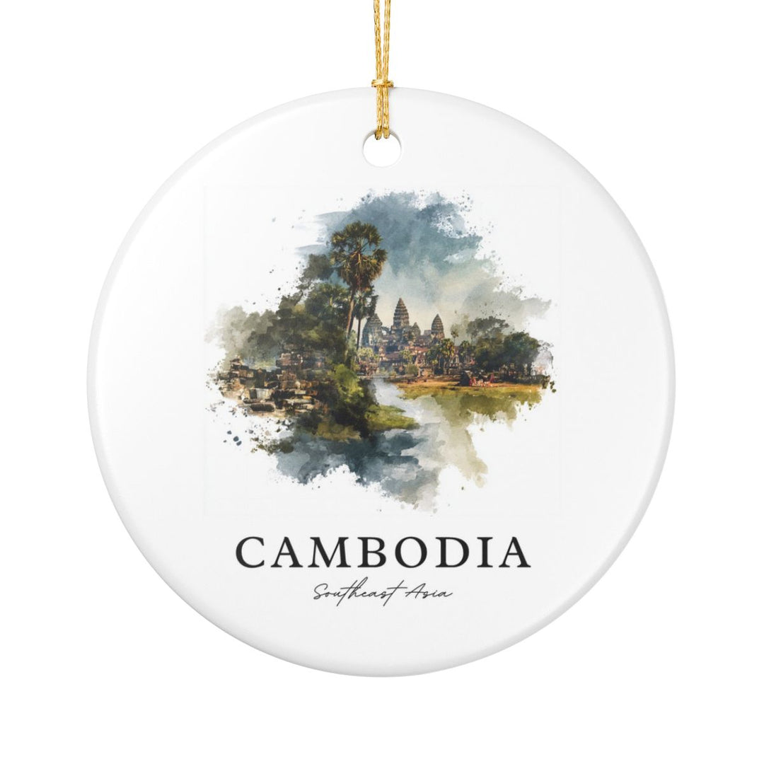 Cambodia Ornament: Unique Cambodia Souvenir, Cambodia Xmas Decor, and Authentic Cambodia Gift