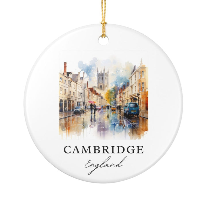 Cambridge England Ornament: Unique Cambridge England Souvenir, Cambridge England Xmas Decor, and Authentic Cambridge England Gift