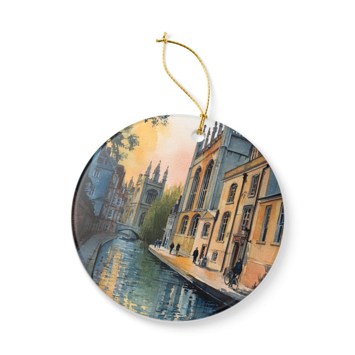 Cambridge England Ornament: Unique Cambridge England Souvenir, Cambridge England Xmas Decor, and Authentic Cambridge England Gift