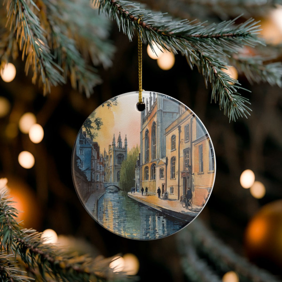 Cambridge England Ornament: Unique Cambridge England Souvenir, Cambridge England Xmas Decor, and Authentic Cambridge England Gift