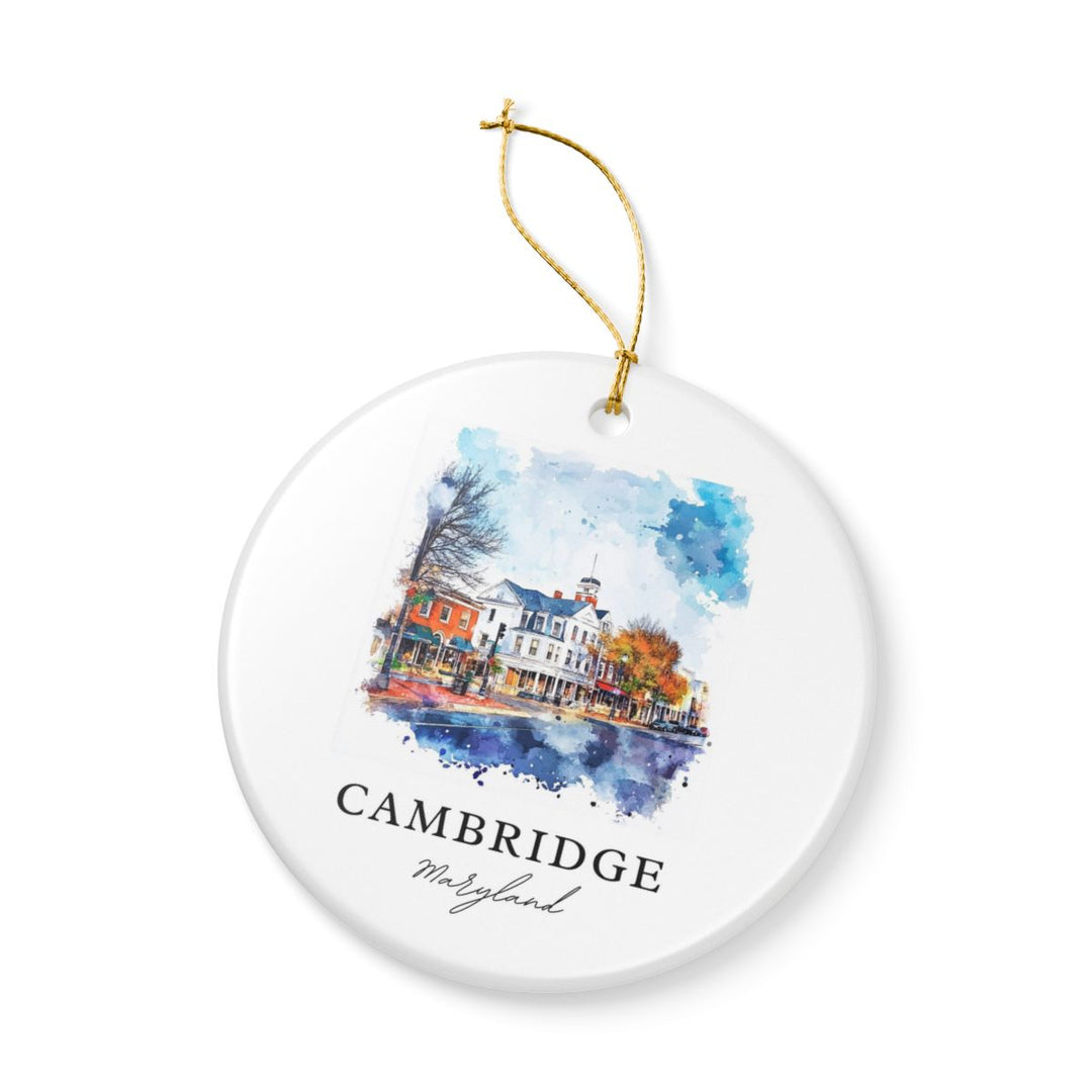 Cambridge Maryland Ornament: Unique Cambridge Souvenir, Cambridge Maryland Xmas Decor, and Authentic Cambridge Gift