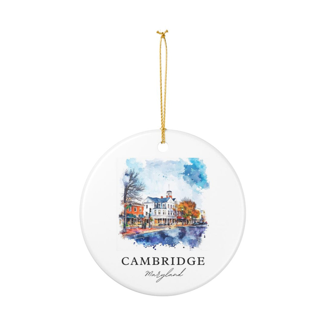 Cambridge Maryland Ornament: Unique Cambridge Souvenir, Cambridge Maryland Xmas Decor, and Authentic Cambridge Gift