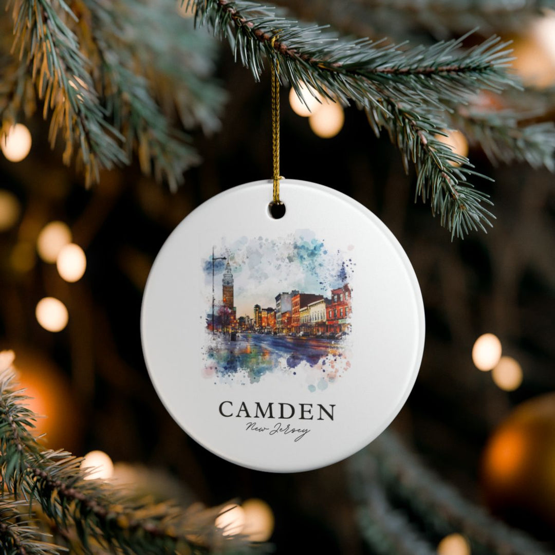 Camden New Jersey United States Ornament: Unique Camden Souvenir, Camden New Jersey Xmas Decor, and Authentic Camden Gift
