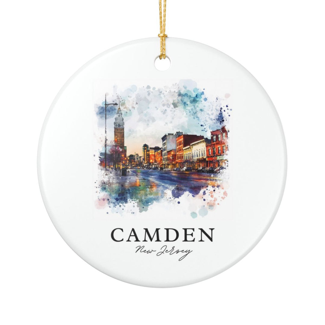 Camden New Jersey United States Ornament: Unique Camden Souvenir, Camden New Jersey Xmas Decor, and Authentic Camden Gift
