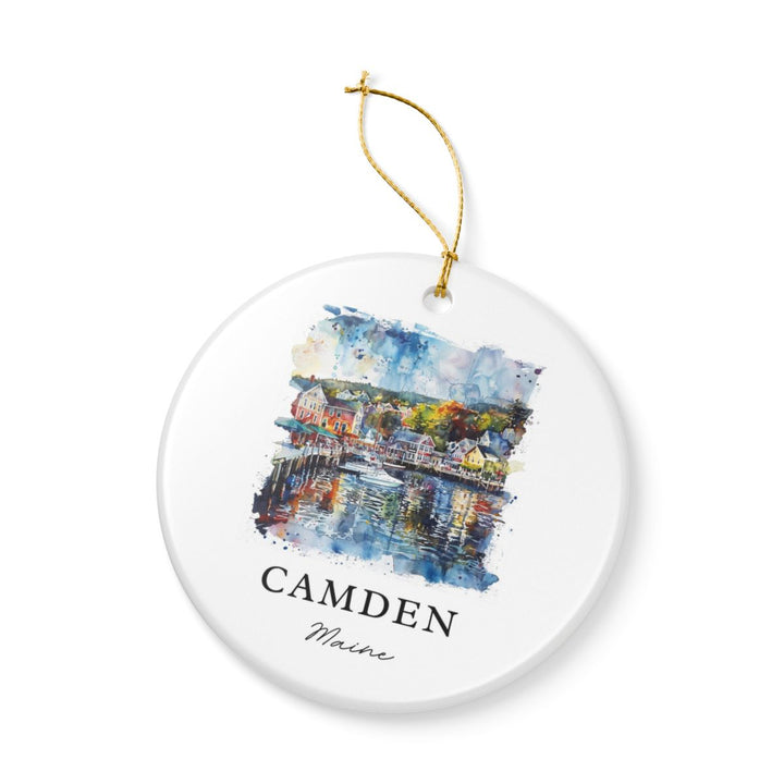 Camden Maine Ornament: Unique Camden Souvenir, Camden Maine Xmas Decor, and Authentic Camden Gift