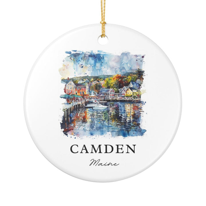 Camden Maine Ornament: Unique Camden Souvenir, Camden Maine Xmas Decor, and Authentic Camden Gift