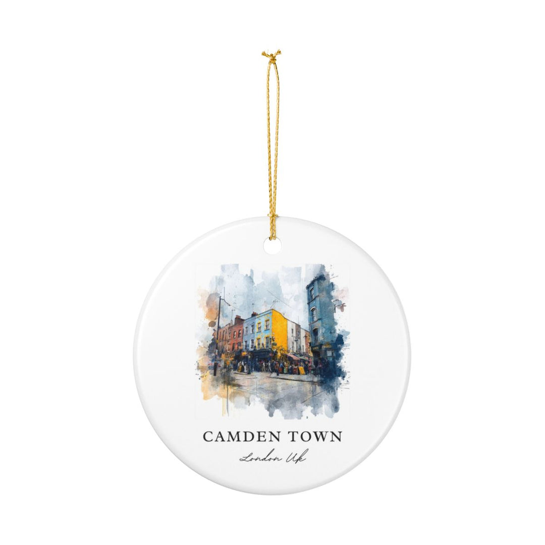 Camden Town London UK Ornament: Unique Camden Town London Souvenir, Camden Town London United Kingdom Xmas Decor, and Authentic Camden Town London Gift
