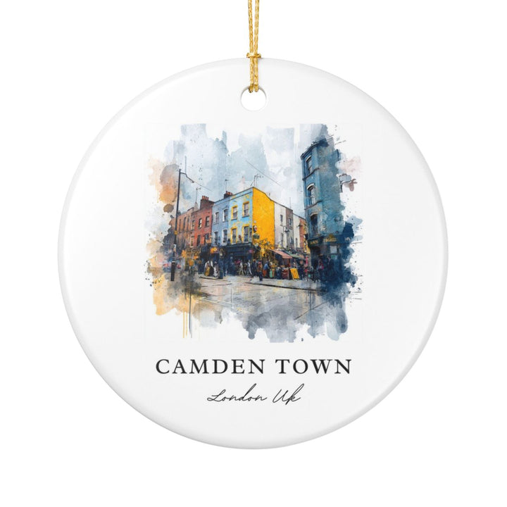 Camden Town London UK Ornament: Unique Camden Town London Souvenir, Camden Town London United Kingdom Xmas Decor, and Authentic Camden Town London Gift