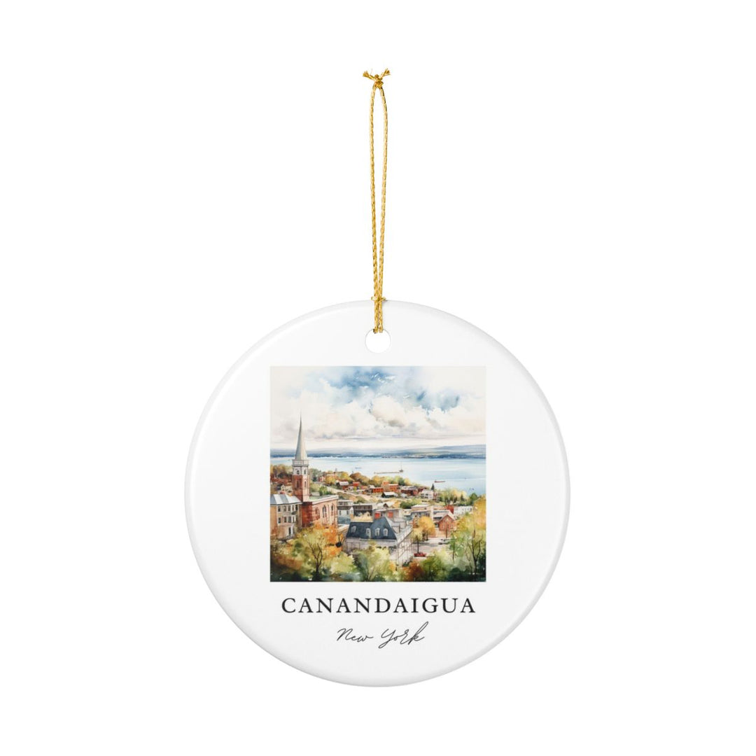 Canandaigua New York Ornament: Unique Canandaigua Souvenir, Canandaigua New York Xmas Decor, and Authentic Canandaigua Gift