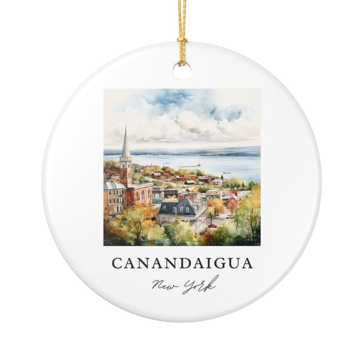 Canandaigua New York Ornament: Unique Canandaigua Souvenir, Canandaigua New York Xmas Decor, and Authentic Canandaigua Gift