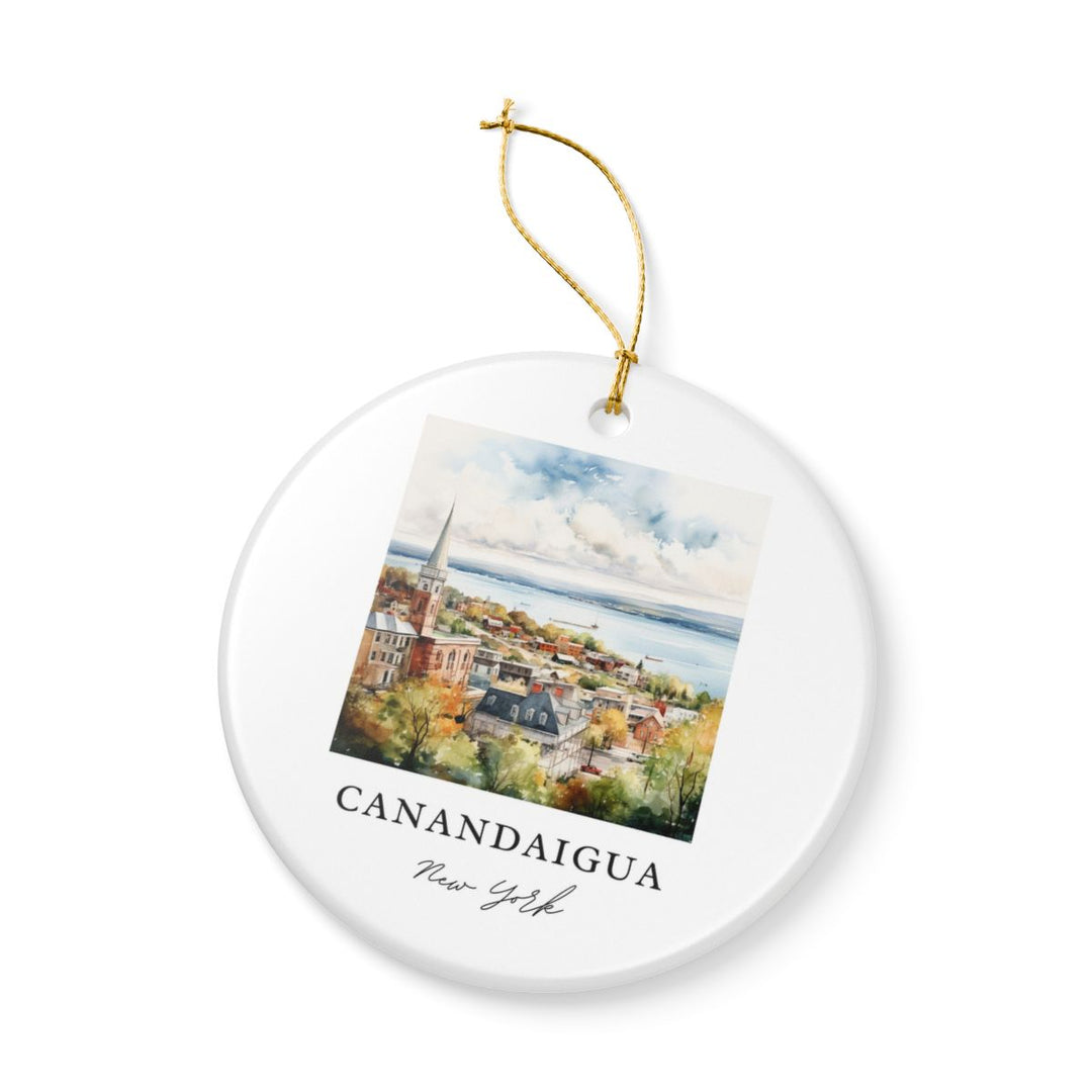 Canandaigua New York Ornament: Unique Canandaigua Souvenir, Canandaigua New York Xmas Decor, and Authentic Canandaigua Gift