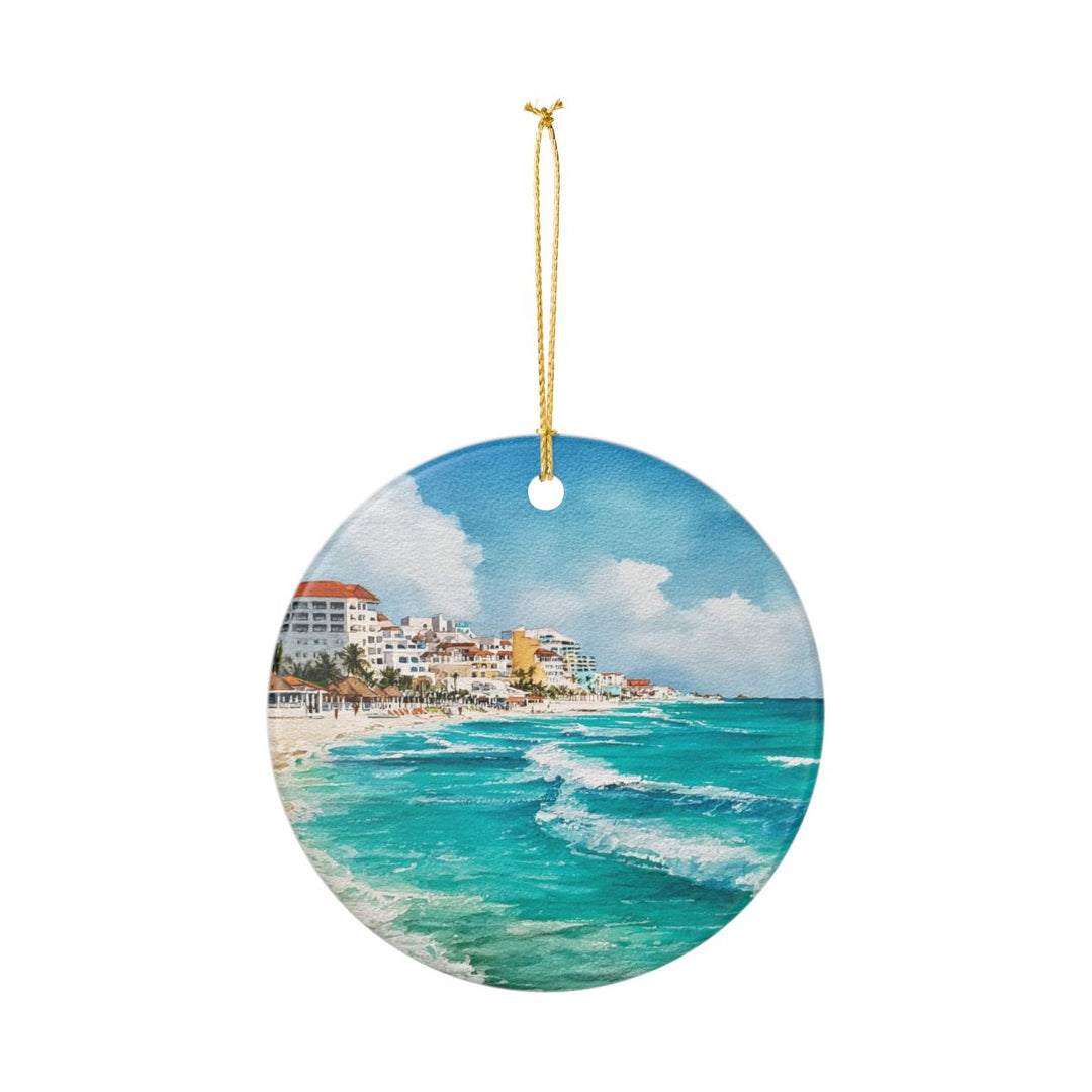 Cancun Mexico Ornament: Unique Cancun Souvenir, Cancun Mexico Xmas Decor, and Authentic Cancun Gift