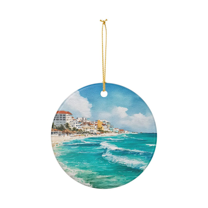 Cancun Mexico Ornament: Unique Cancun Souvenir, Cancun Mexico Xmas Decor, and Authentic Cancun Gift