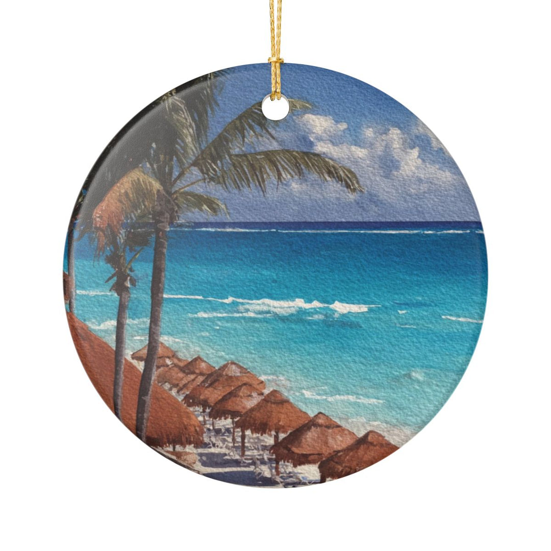 Cancun Mexico Ornament: Unique Cancun Souvenir, Cancun Mexico Xmas Decor, and Authentic Cancun Gift