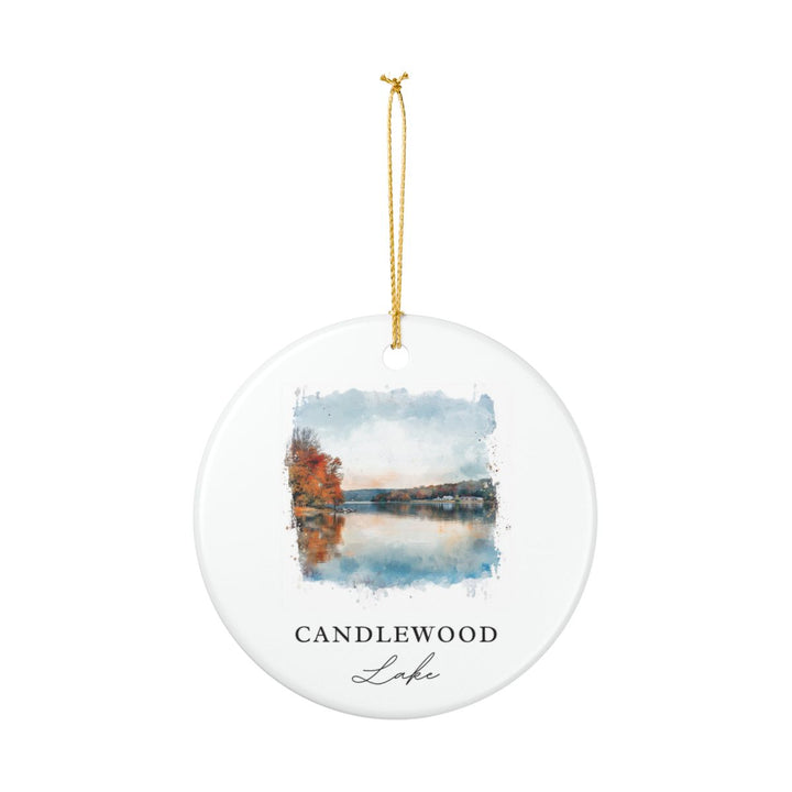 Candlewood Lake Ornament: Unique Candlewood Lake Souvenir, Candlewood Lake Xmas Decor, and Authentic Candlewood Lake Gift