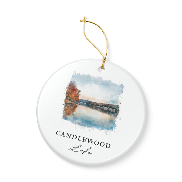 Candlewood Lake Ornament: Unique Candlewood Lake Souvenir, Candlewood Lake Xmas Decor, and Authentic Candlewood Lake Gift