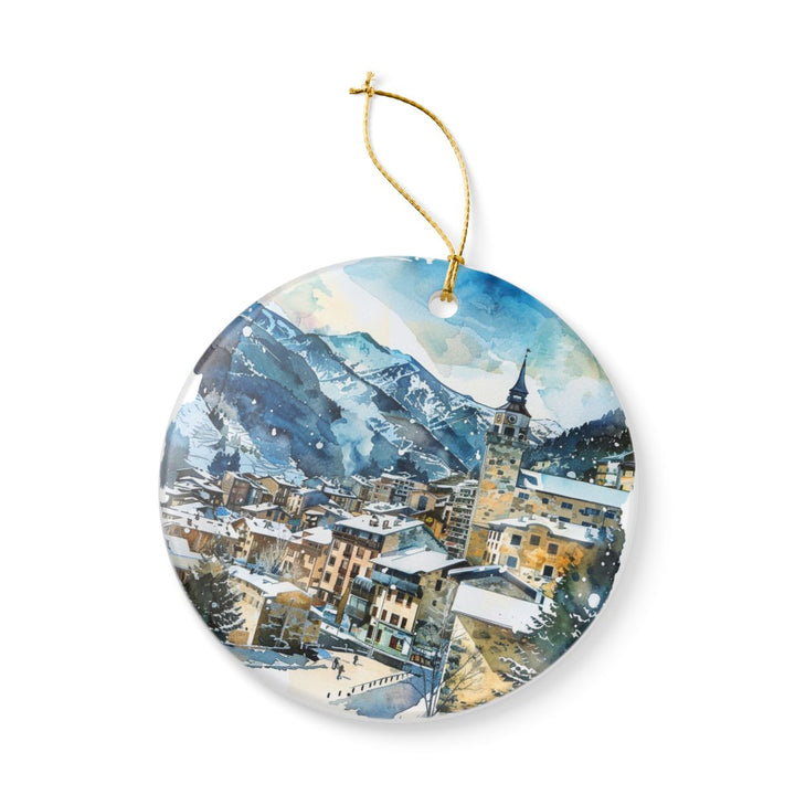 Canillo Andorra Ornament: Unique Canillo Souvenir, Canillo Andorra Xmas Decor, and Authentic Canillo Gift