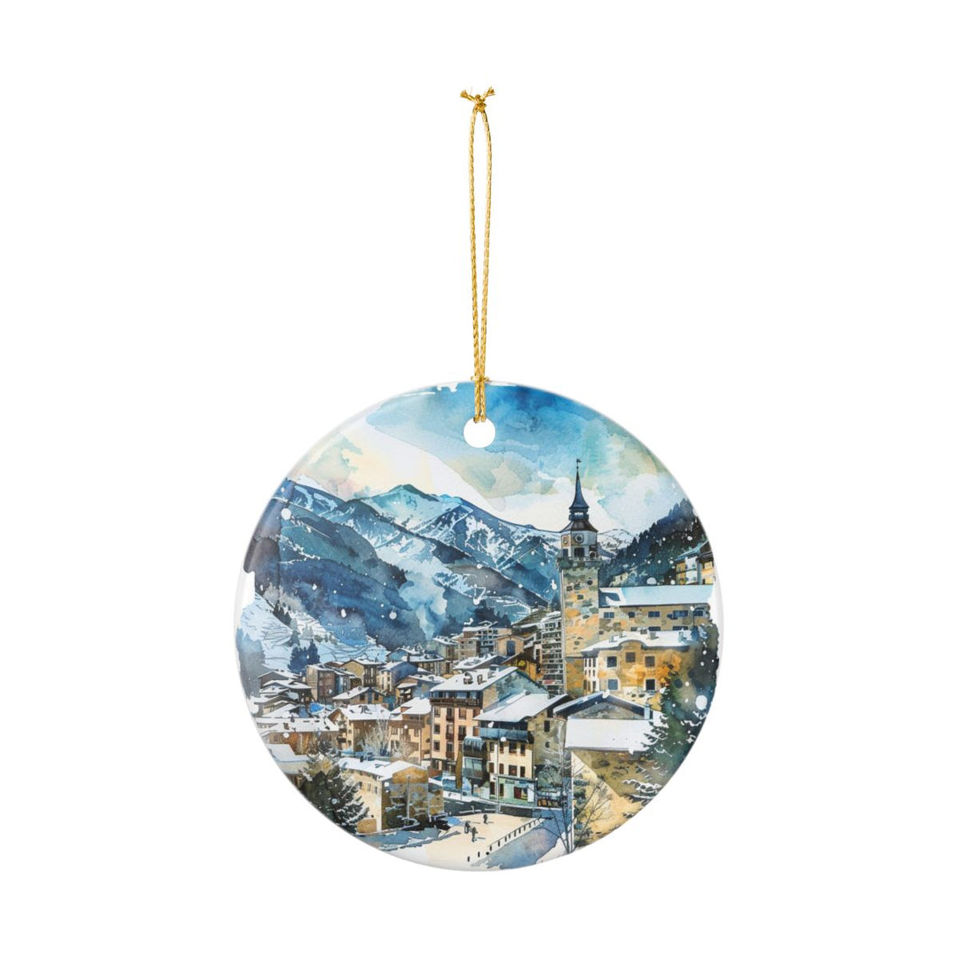 Canillo Andorra Ornament: Unique Canillo Souvenir, Canillo Andorra Xmas Decor, and Authentic Canillo Gift