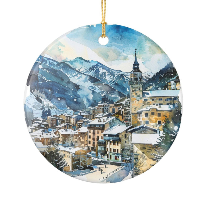 Canillo Andorra Ornament: Unique Canillo Souvenir, Canillo Andorra Xmas Decor, and Authentic Canillo Gift