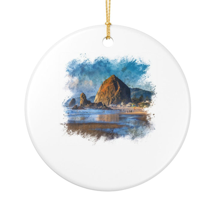 Cannon Beach USA Ornament: Unique Cannon Beach Souvenir, Cannon Beach USA Xmas Decor, and Authentic Cannon Beach Gift