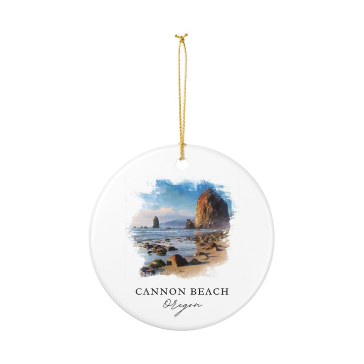 Cannon Beach Oregon Ornament: Unique Cannon Beach Souvenir, Cannon Beach Oregon Xmas Decor, and Authentic Cannon Beach Gift