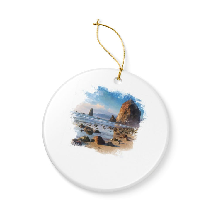 Cannon Beach USA Ornament: Unique Cannon Beach Souvenir, Cannon Beach USA Xmas Decor, and Authentic Cannon Beach Gift