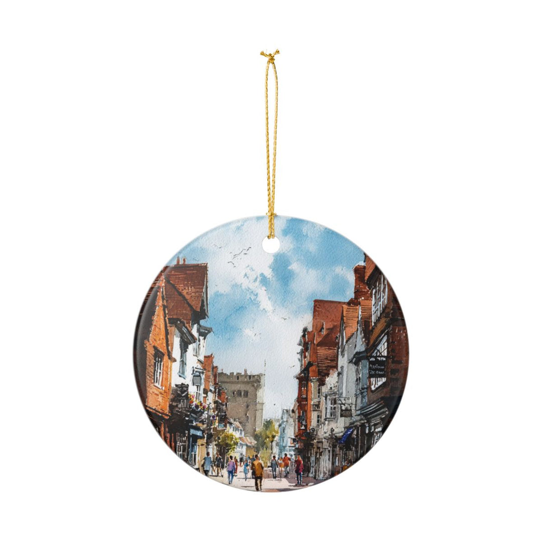Canterbury England Ornament: Unique Canterbury England Souvenir, Canterbury England Xmas Decor, and Authentic Canterbury England Gift