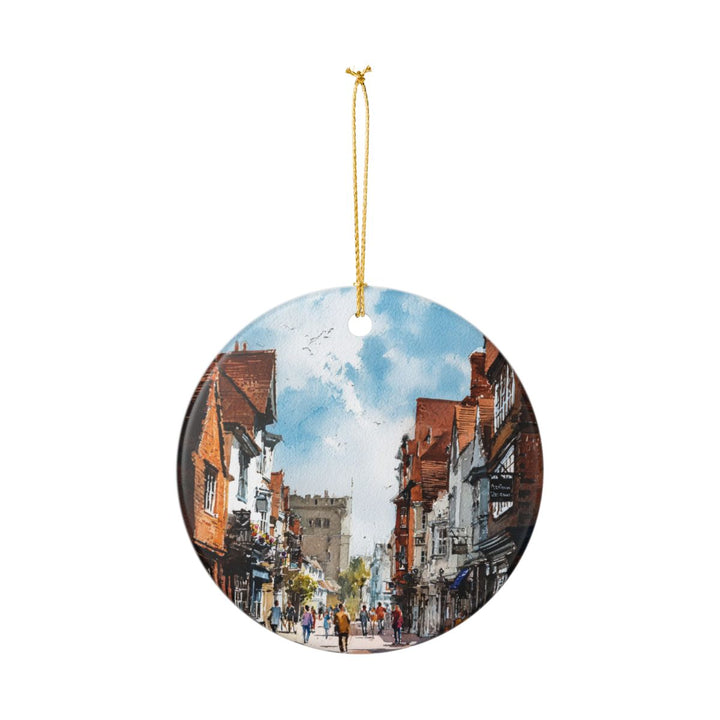 Canterbury England Ornament: Unique Canterbury England Souvenir, Canterbury England Xmas Decor, and Authentic Canterbury England Gift