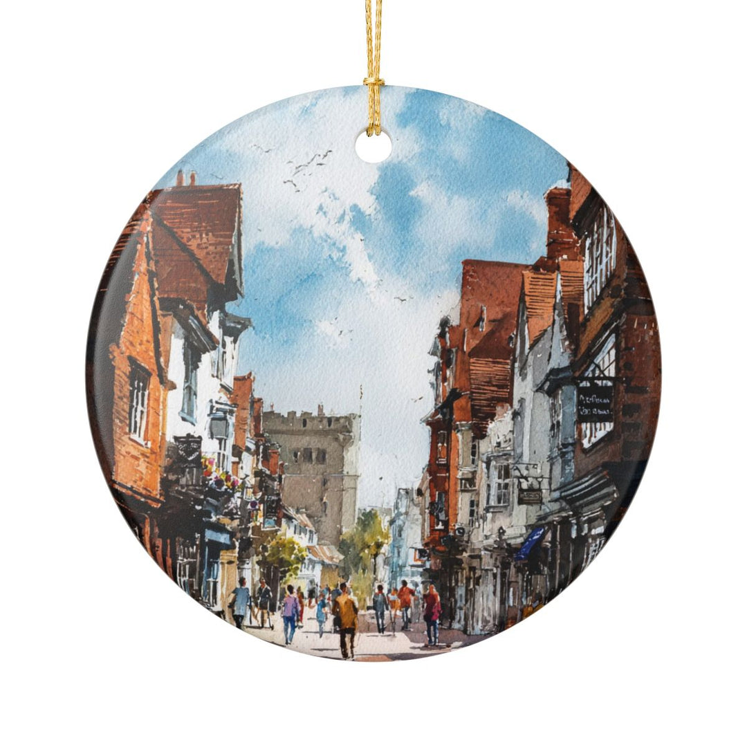 Canterbury England Ornament: Unique Canterbury England Souvenir, Canterbury England Xmas Decor, and Authentic Canterbury England Gift