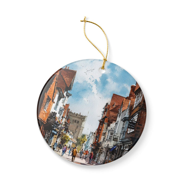 Canterbury England Ornament: Unique Canterbury England Souvenir, Canterbury England Xmas Decor, and Authentic Canterbury England Gift