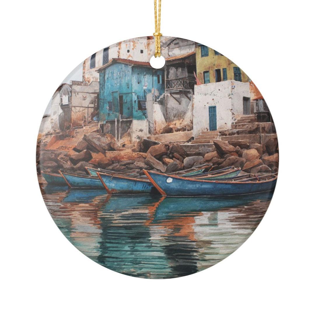 Cape Coast Ghana Ornament: Unique Cape Coast Souvenir, Cape Coast Ghana Xmas Decor, and Authentic Cape Coast Gift