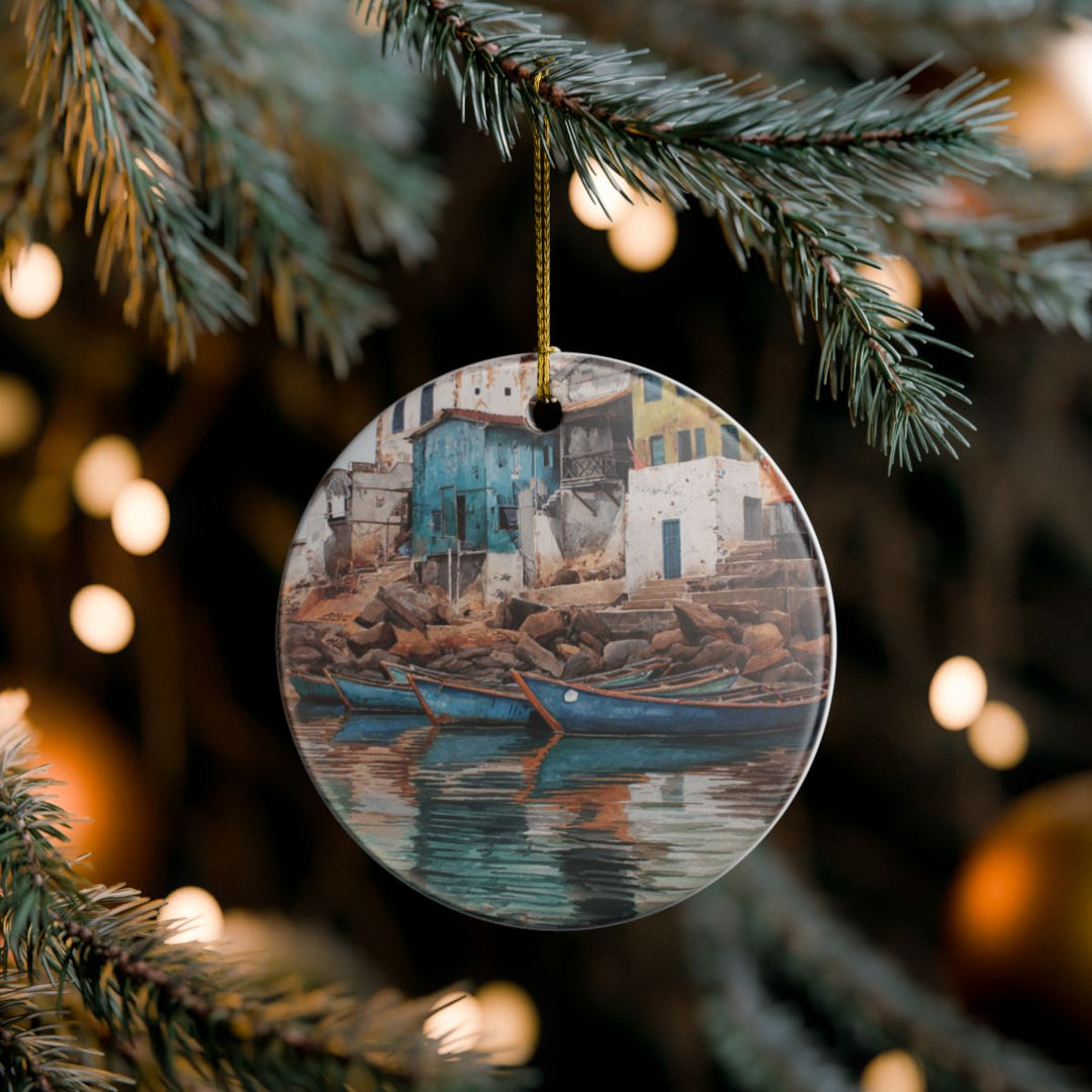 Cape Coast Ghana Ornament: Unique Cape Coast Souvenir, Cape Coast Ghana Xmas Decor, and Authentic Cape Coast Gift