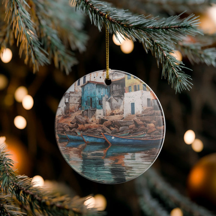 Cape Coast Ghana Ornament: Unique Cape Coast Souvenir, Cape Coast Ghana Xmas Decor, and Authentic Cape Coast Gift