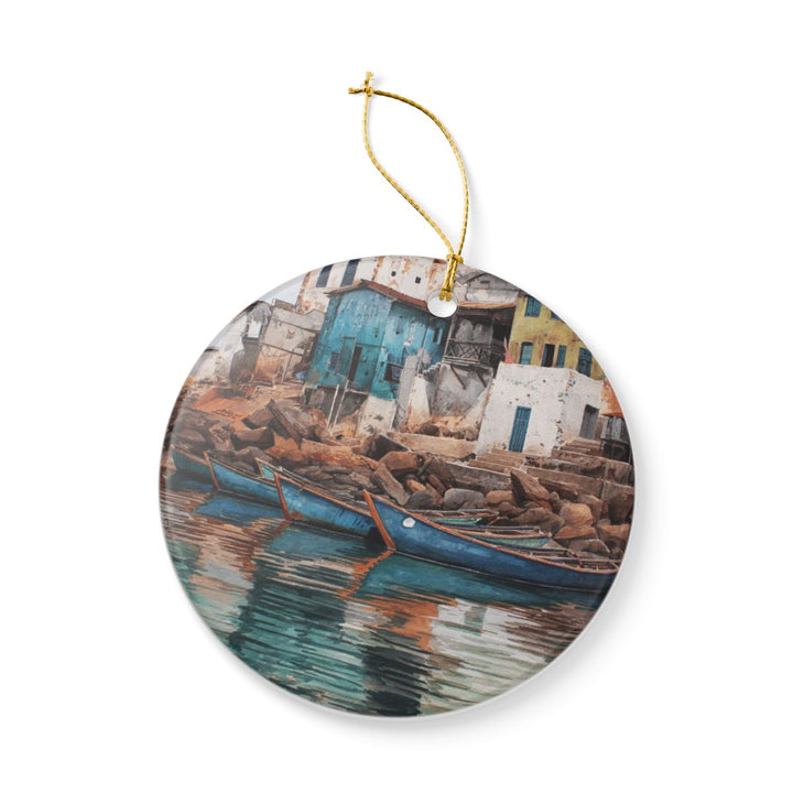 Cape Coast Ghana Ornament: Unique Cape Coast Souvenir, Cape Coast Ghana Xmas Decor, and Authentic Cape Coast Gift