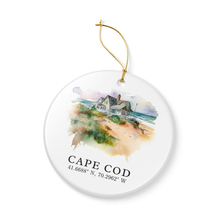 Cape Cod MA USA Ornament: Unique Cape Cod Souvenir, Cape Cod Massachusetts Xmas Decor, and Authentic Cape Cod Gift
