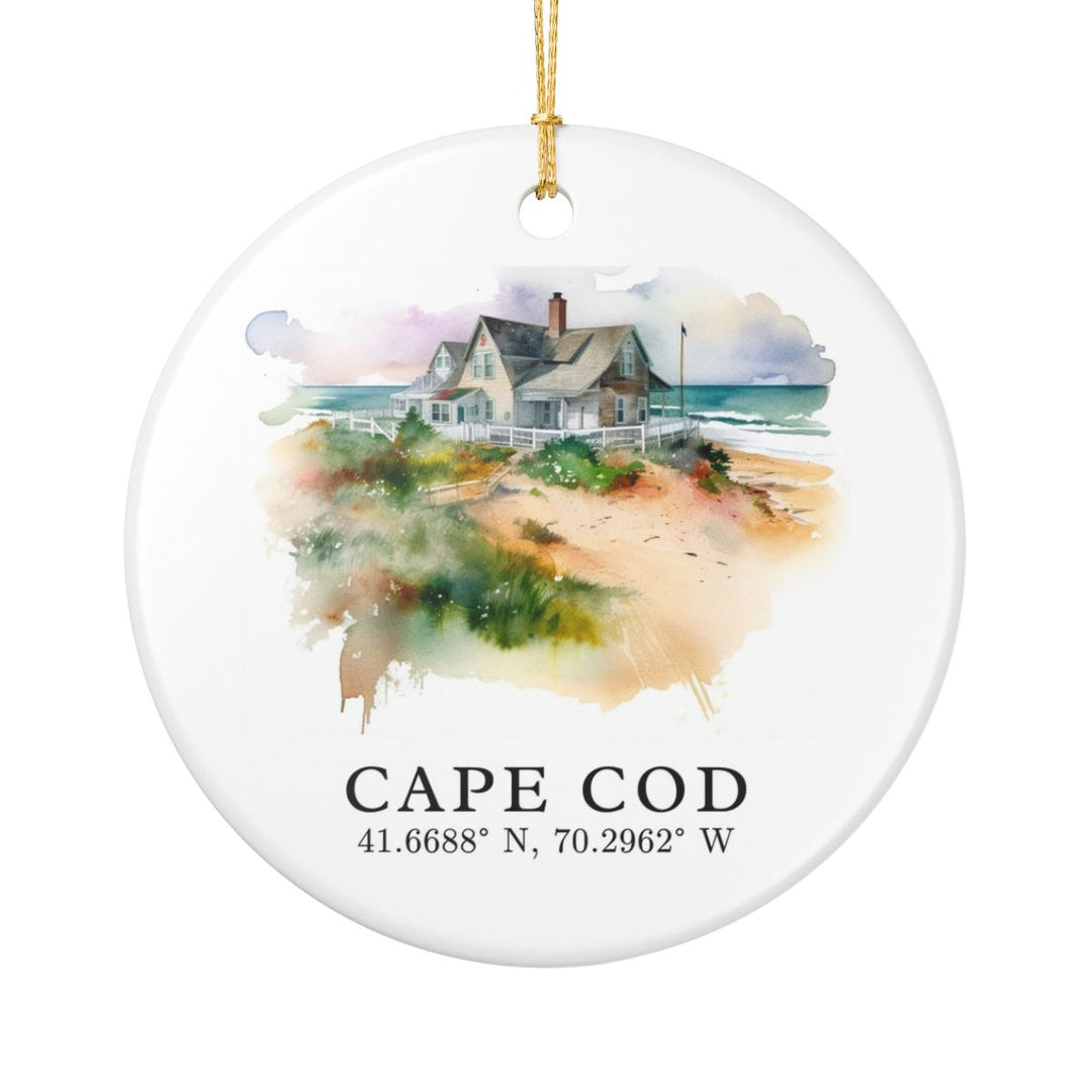 Cape Cod MA USA Ornament: Unique Cape Cod Souvenir, Cape Cod Massachusetts Xmas Decor, and Authentic Cape Cod Gift