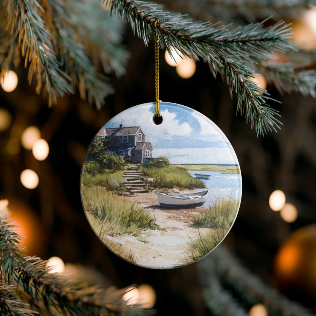 Cape Cod Massachusetts Ornament: Unique Cape Cod Souvenir, Cape Cod Massachusetts Xmas Decor, and Authentic Cape Cod Gift