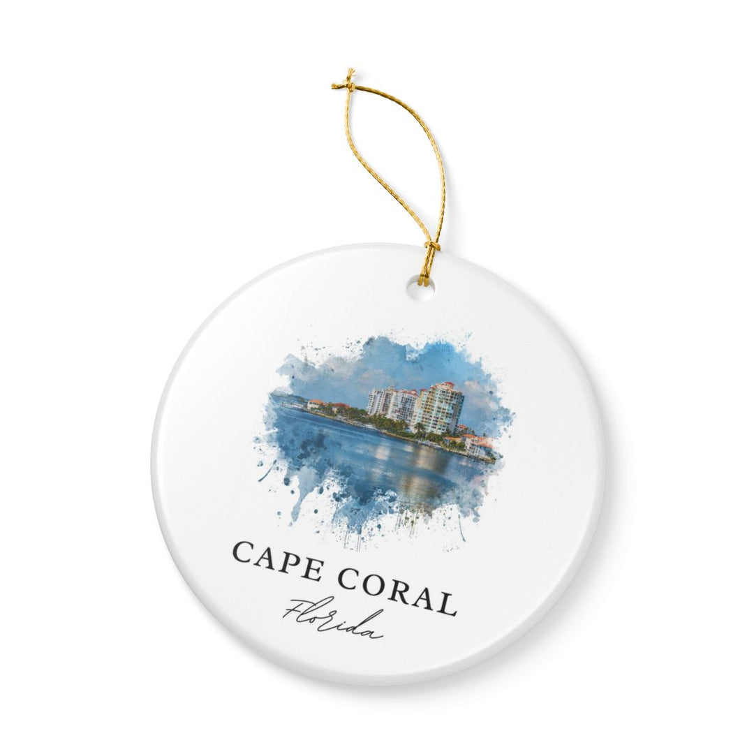 Cape Coral Florida Ornament | Christmas Travel Souvenir Gift
