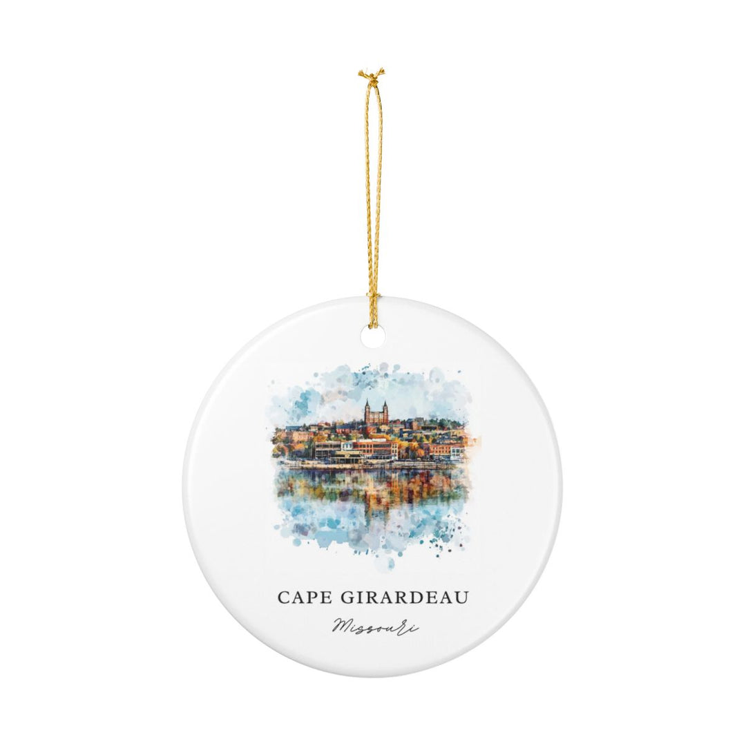 Cape Girardeau Ornament: Unique Cape Girardeau Souvenir, Cape Girardeau Xmas Decor, and Authentic Cape Girardeau Gift