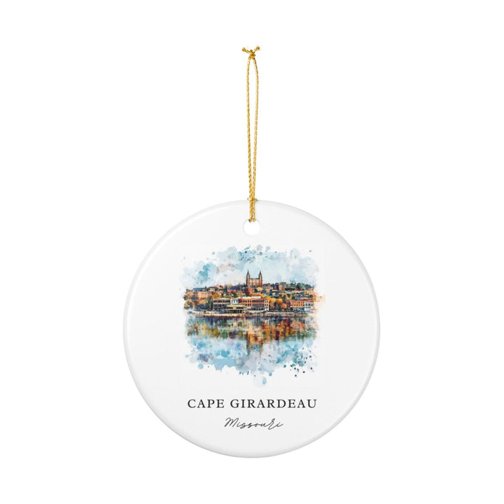 Cape Girardeau Ornament: Unique Cape Girardeau Souvenir, Cape Girardeau Xmas Decor, and Authentic Cape Girardeau Gift