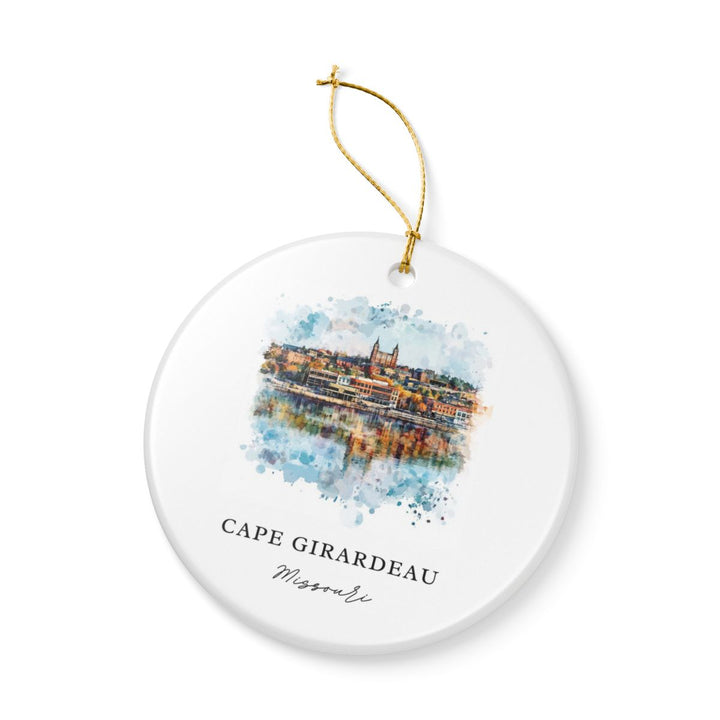 Cape Girardeau Ornament: Unique Cape Girardeau Souvenir, Cape Girardeau Xmas Decor, and Authentic Cape Girardeau Gift