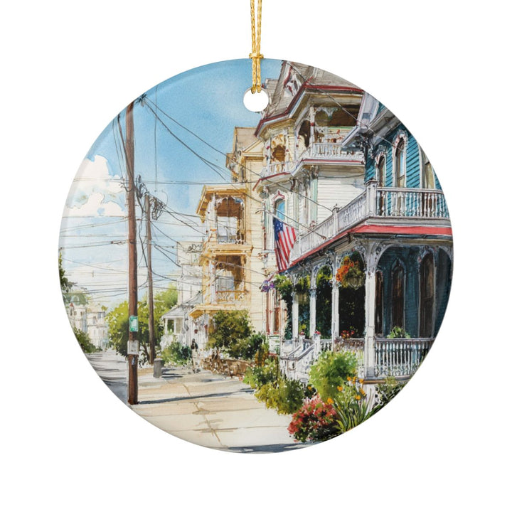 Cape May New Jersey Ornament: Unique Cape May Souvenir, Cape May New Jersey Xmas Decor, and Authentic Cape May Gift