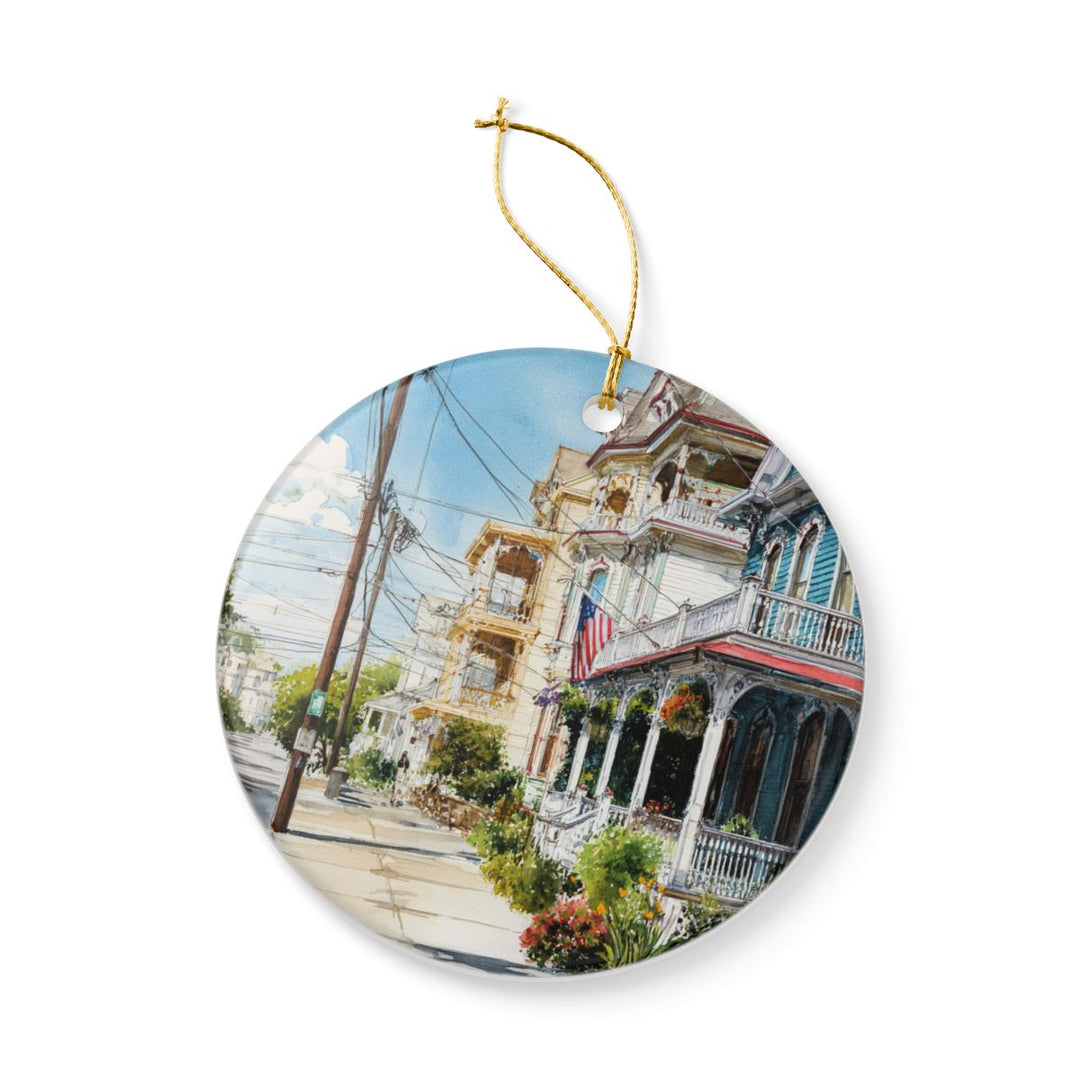 Cape May New Jersey Ornament: Unique Cape May Souvenir, Cape May New Jersey Xmas Decor, and Authentic Cape May Gift