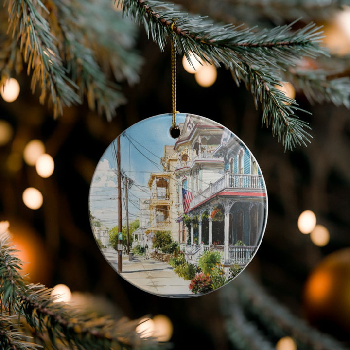 Cape May New Jersey Ornament: Unique Cape May Souvenir, Cape May New Jersey Xmas Decor, and Authentic Cape May Gift