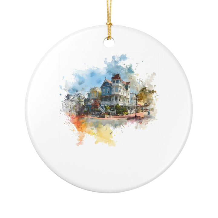 Cape May New Jersey Ornament: Unique Cape May Souvenir, Cape May New Jersey Xmas Decor, and Authentic Cape May Gift