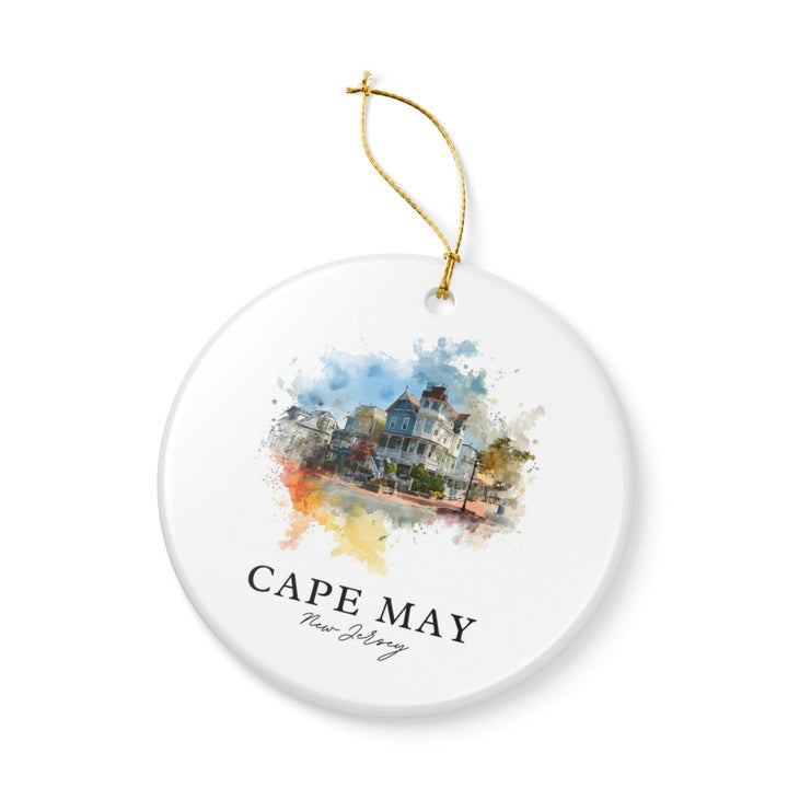 Cape May New Jersey Ornament: Unique Cape May Souvenir, Cape May New Jersey Xmas Decor, and Authentic Cape May Gift