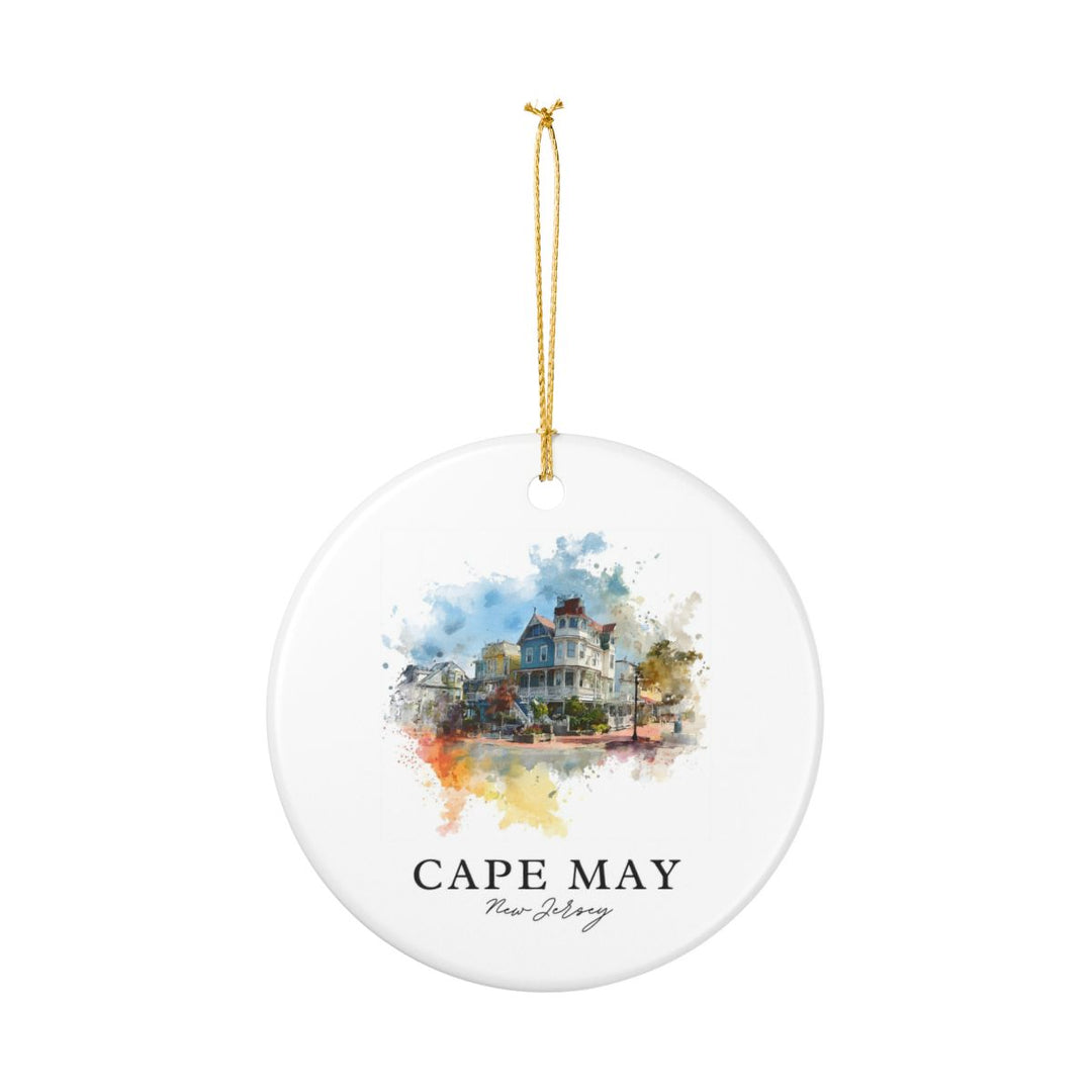 Cape May New Jersey Ornament: Unique Cape May Souvenir, Cape May New Jersey Xmas Decor, and Authentic Cape May Gift