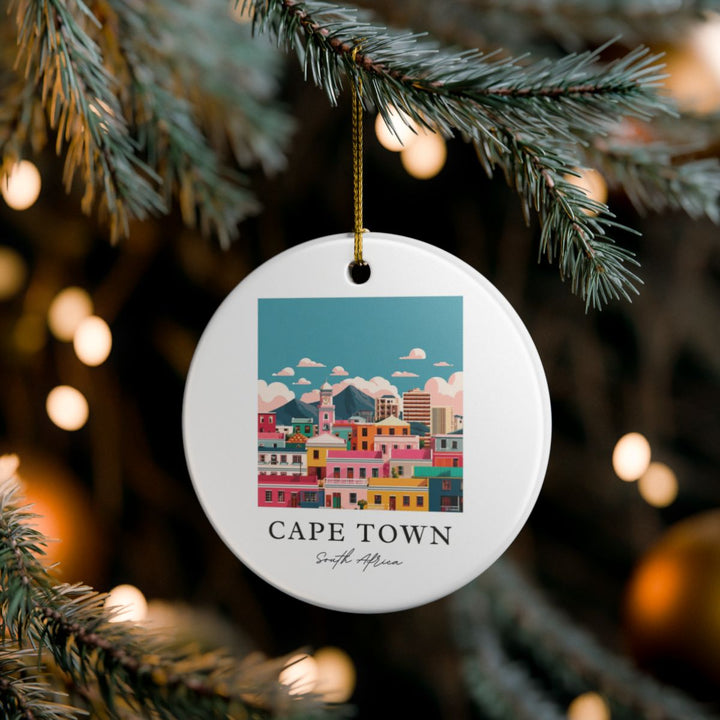 Cape Town South Africa Ornament: Unique Cape Town Souvenir, Cape Town South Africa Xmas Decor, and Authentic Cape Town Gift