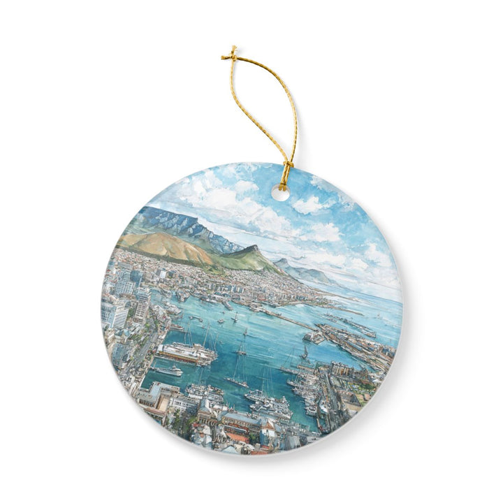 Cape Town South Africa Ornament: Unique Cape Town Souvenir, Cape Town South Africa Xmas Decor, and Authentic Cape Town Gift