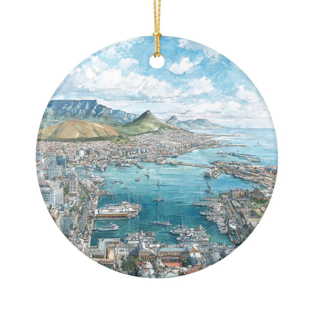Cape Town South Africa Ornament: Unique Cape Town Souvenir, Cape Town South Africa Xmas Decor, and Authentic Cape Town Gift